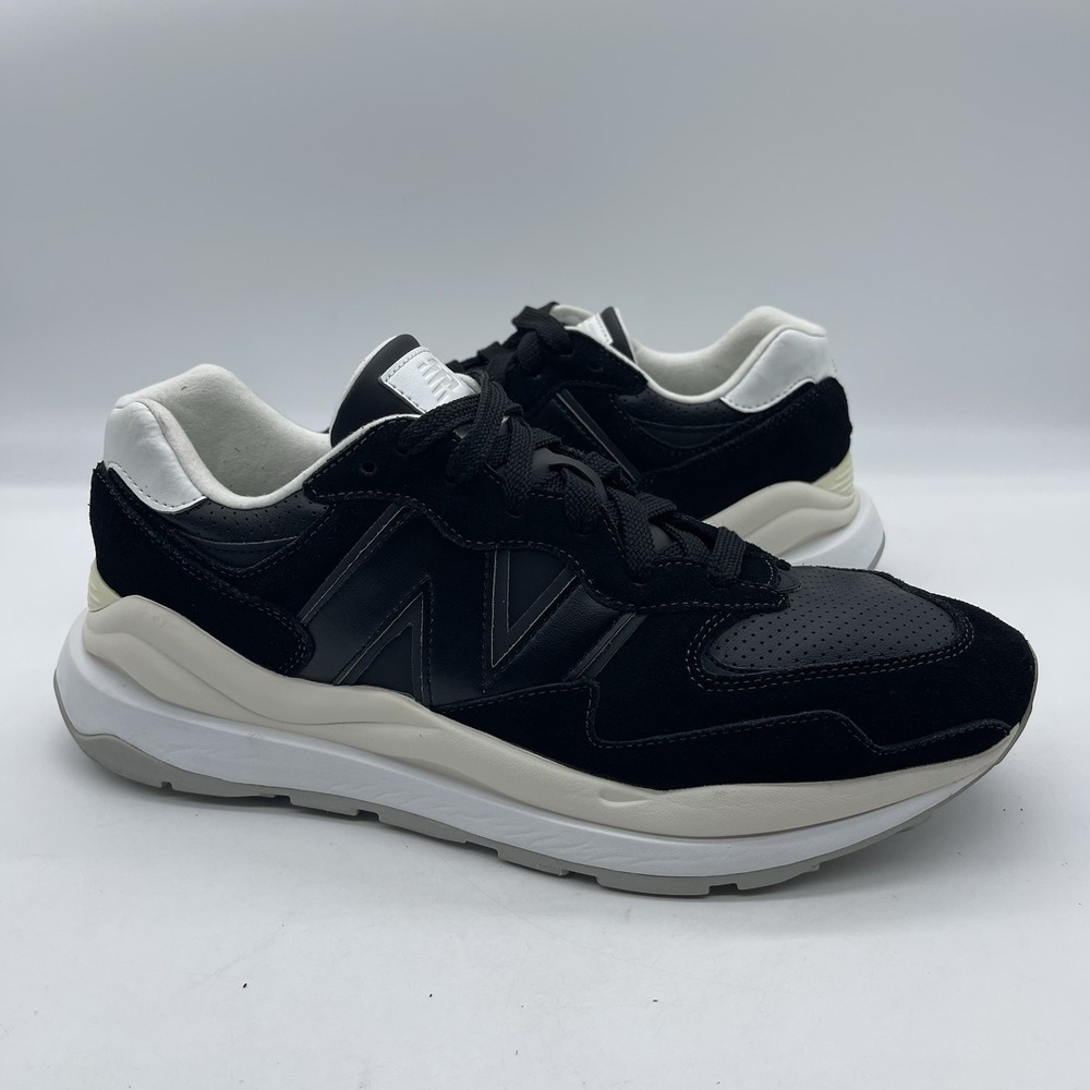 New Balance 57/40 M5740SLB Men's Size 14 Running Shoes Black Sea Salt‎ Lifestyle
